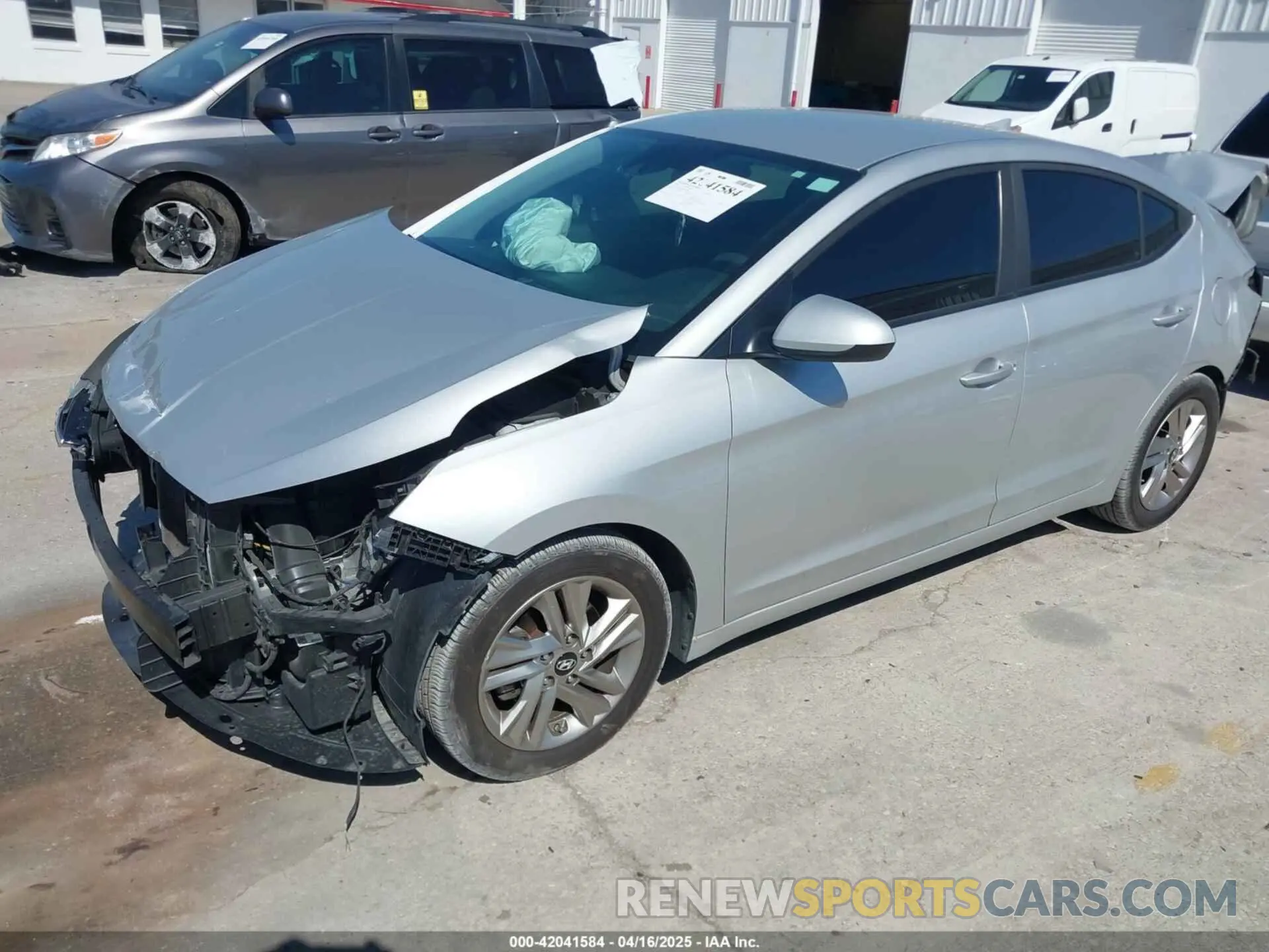 2 Photograph of a damaged car 5NPD84LF1KH430188 HYUNDAI ELANTRA 2019