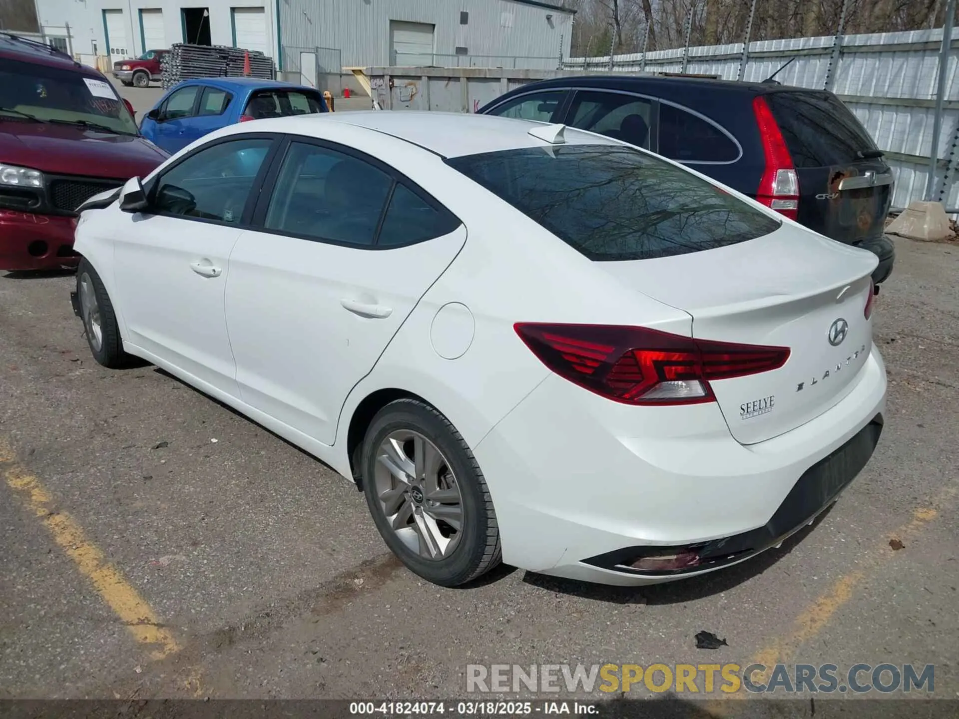 3 Photograph of a damaged car 5NPD84LF1KH478810 HYUNDAI ELANTRA 2019