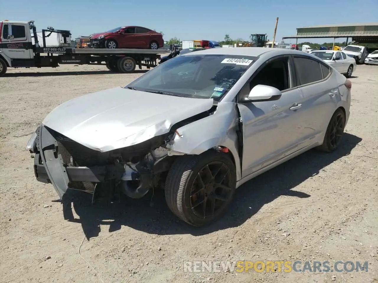 1 Photograph of a damaged car 5NPD84LF1KH478922 HYUNDAI ELANTRA 2019