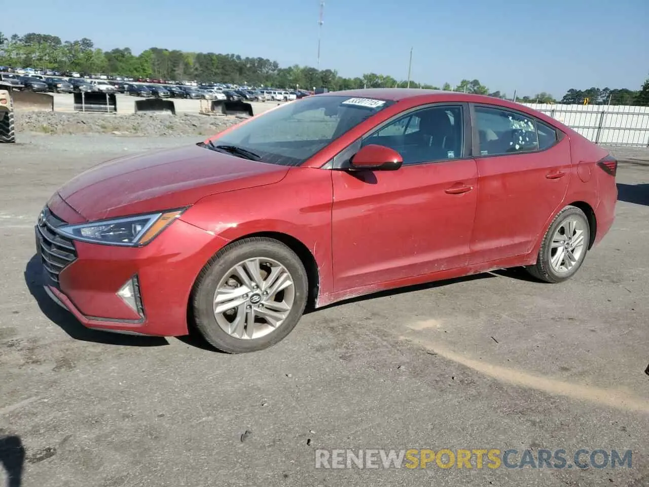 1 Photograph of a damaged car 5NPD84LF2KH431141 HYUNDAI ELANTRA 2019