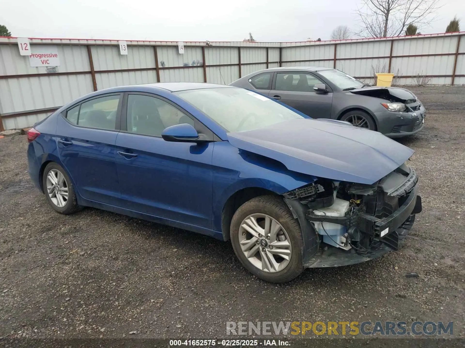 1 Photograph of a damaged car 5NPD84LF2KH438641 HYUNDAI ELANTRA 2019