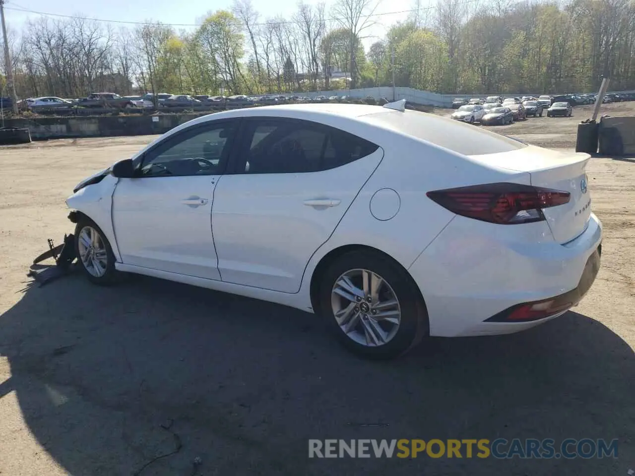 2 Photograph of a damaged car 5NPD84LF2KH455939 HYUNDAI ELANTRA 2019