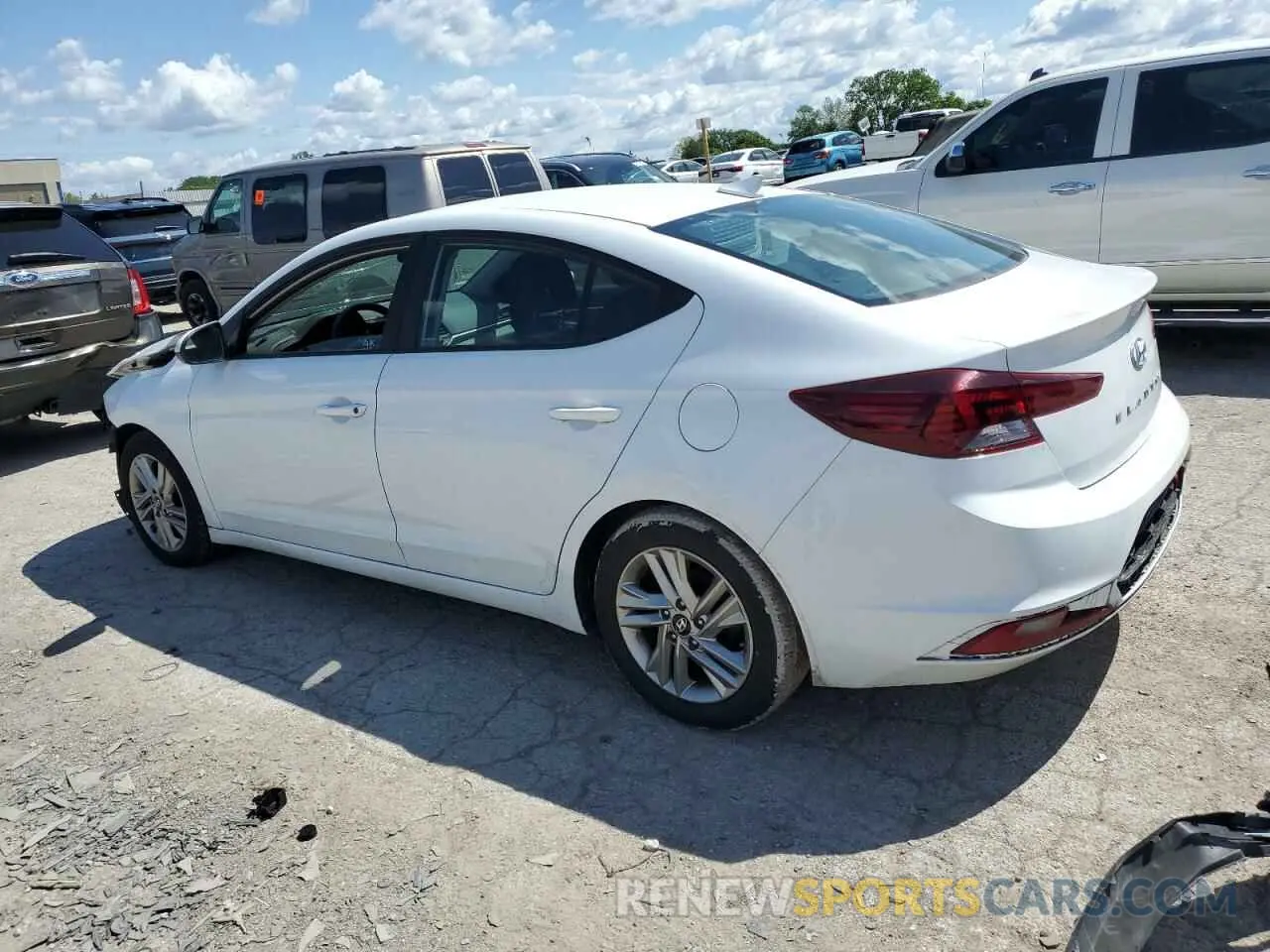 2 Photograph of a damaged car 5NPD84LF2KH457092 HYUNDAI ELANTRA 2019
