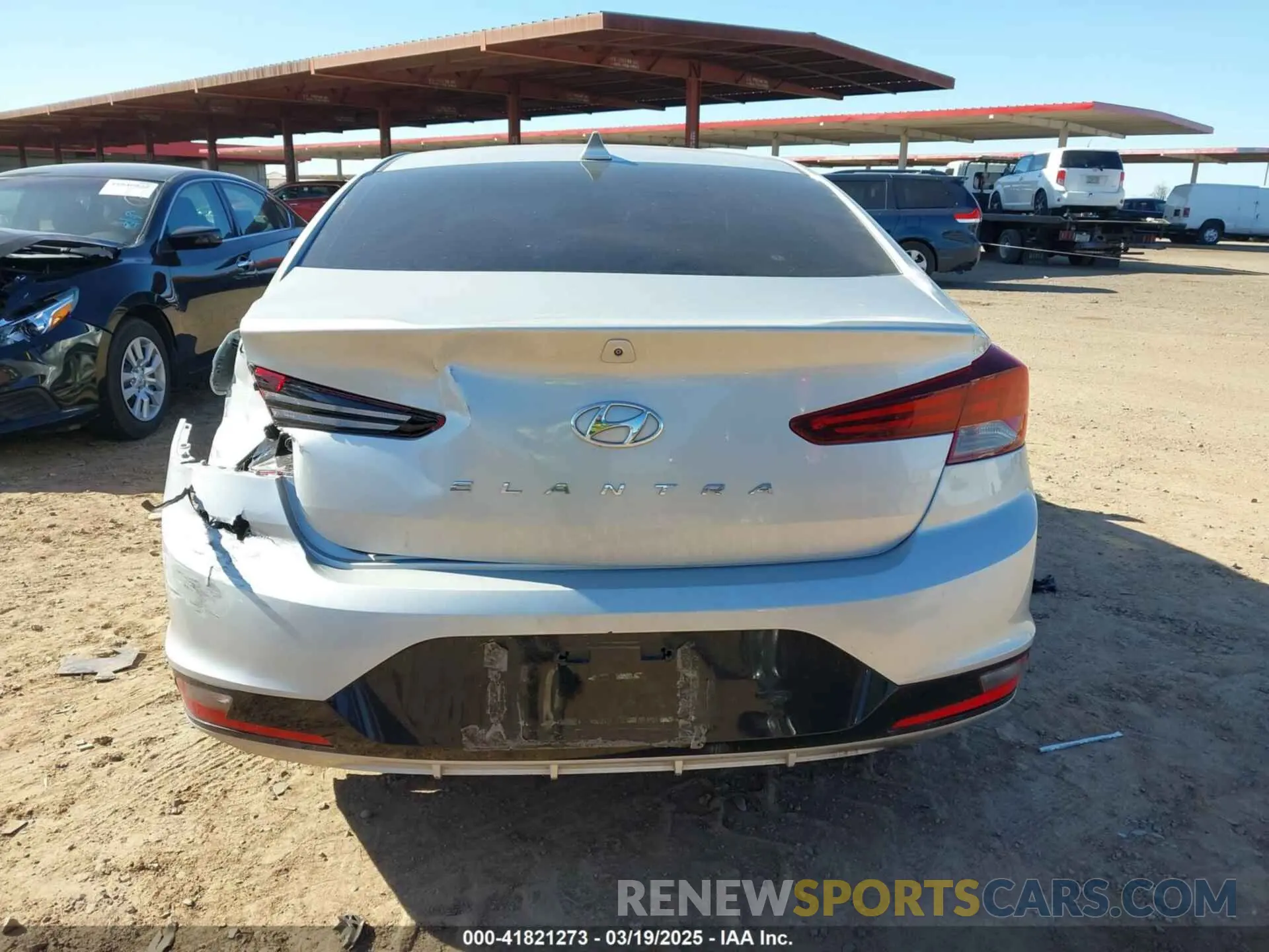 16 Photograph of a damaged car 5NPD84LF2KH457576 HYUNDAI ELANTRA 2019