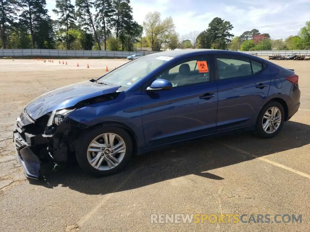 1 Photograph of a damaged car 5NPD84LF2KH468089 HYUNDAI ELANTRA 2019