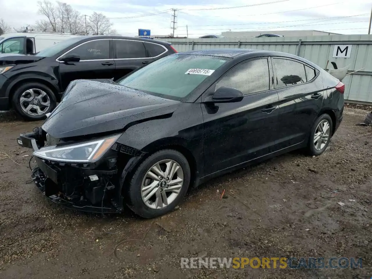 1 Photograph of a damaged car 5NPD84LF2KH469582 HYUNDAI ELANTRA 2019
