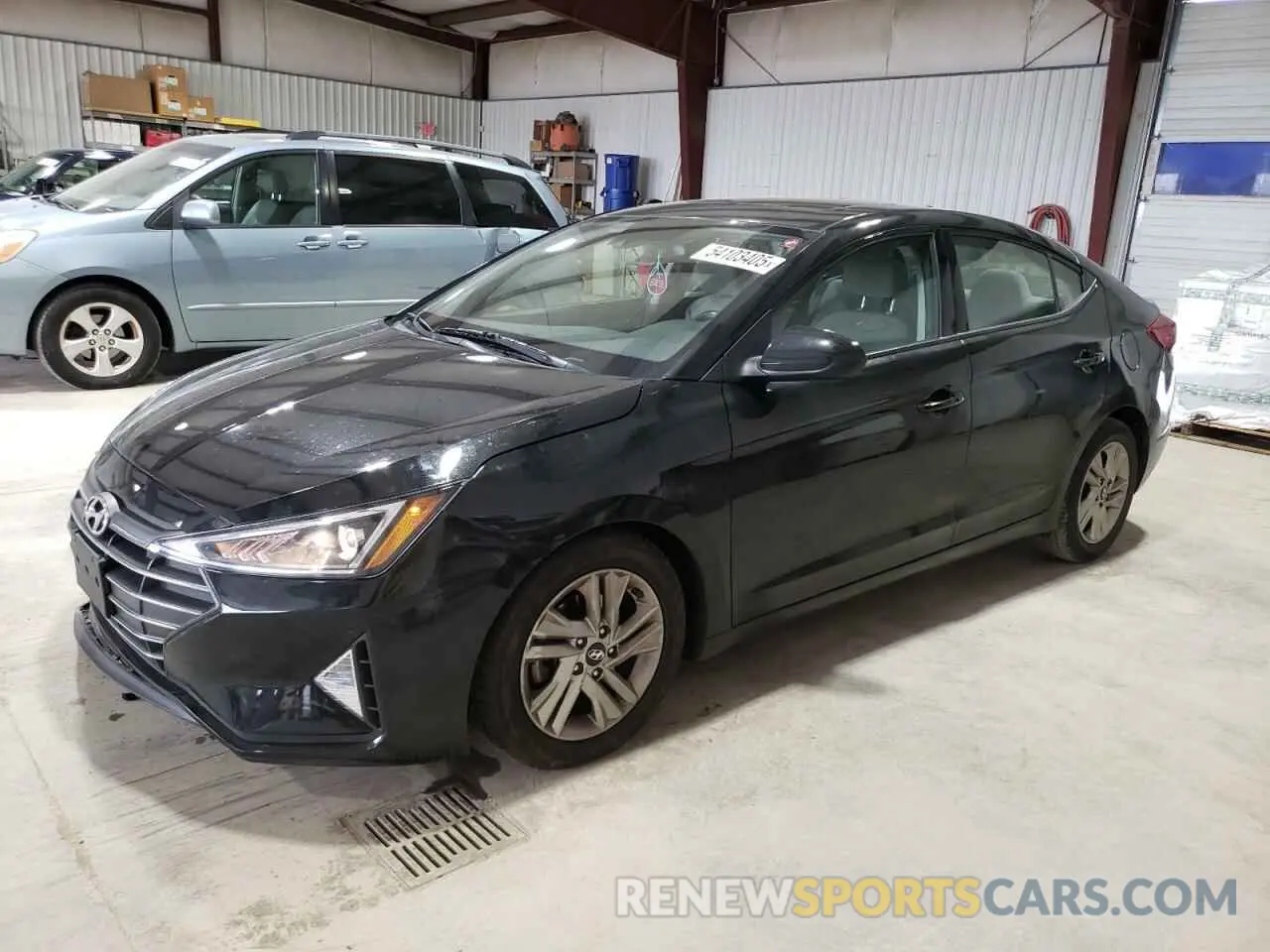 1 Photograph of a damaged car 5NPD84LF2KH471476 HYUNDAI ELANTRA 2019