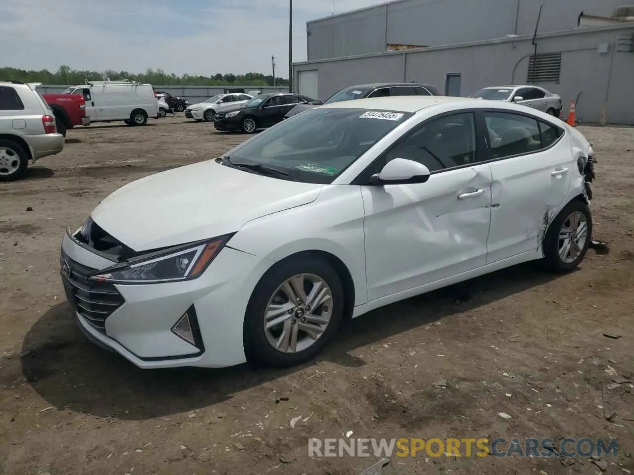1 Photograph of a damaged car 5NPD84LF2KH475513 HYUNDAI ELANTRA 2019