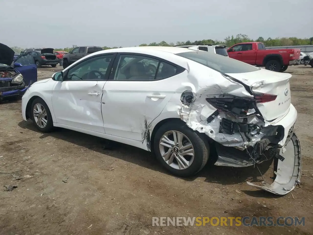 2 Photograph of a damaged car 5NPD84LF2KH475513 HYUNDAI ELANTRA 2019