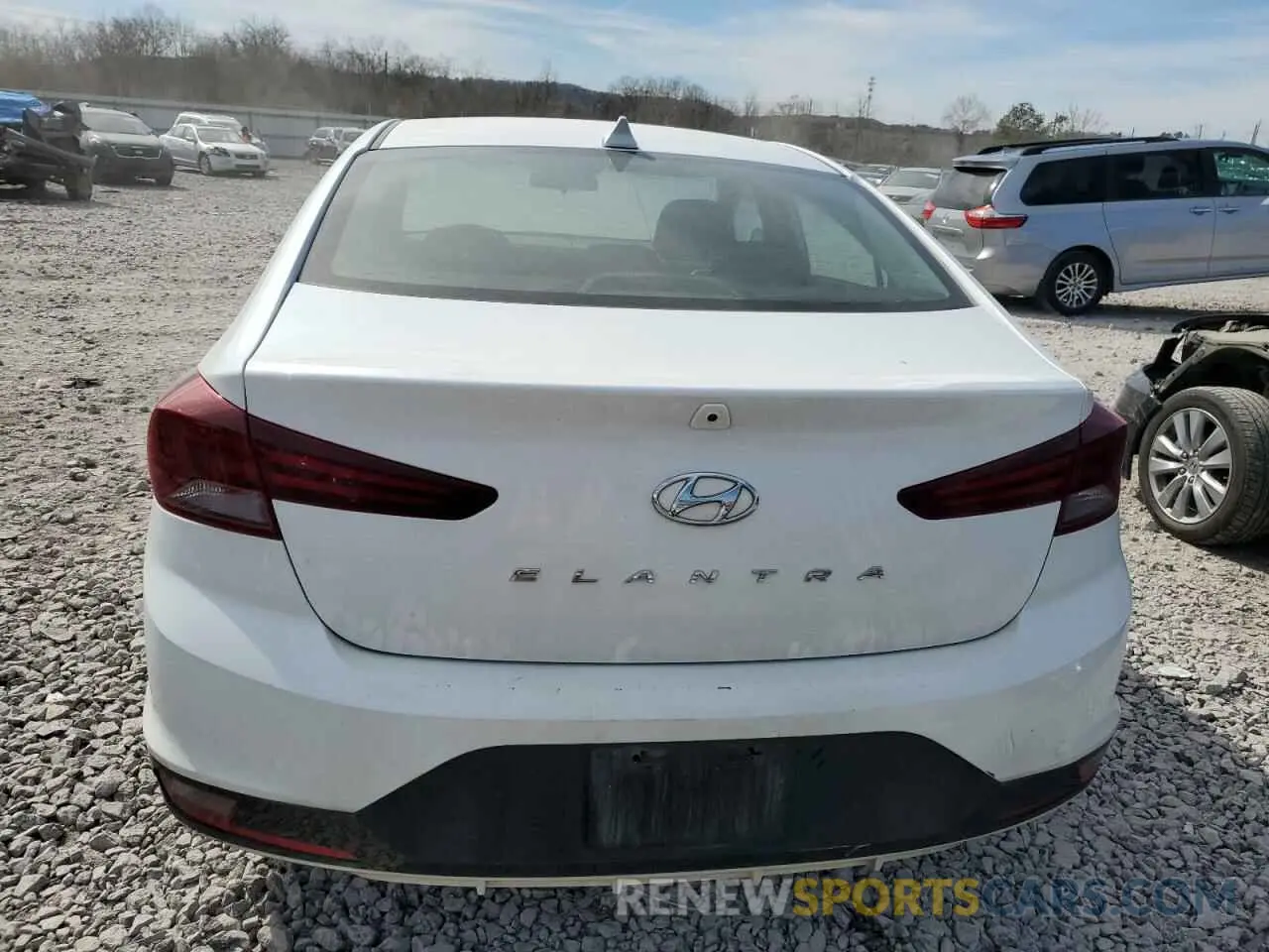 6 Photograph of a damaged car 5NPD84LF2KH482851 HYUNDAI ELANTRA 2019