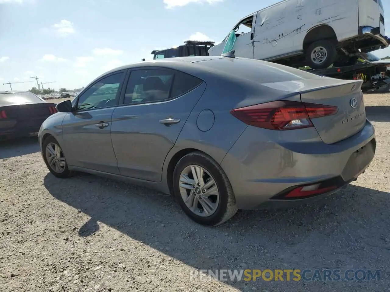 2 Photograph of a damaged car 5NPD84LF2KH488374 HYUNDAI ELANTRA 2019
