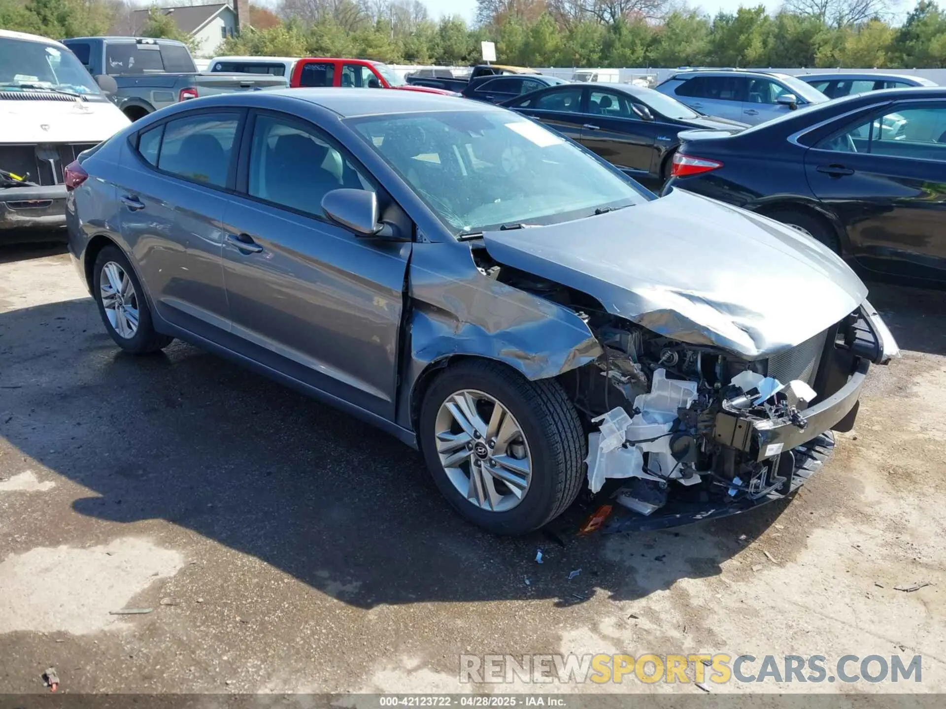 1 Photograph of a damaged car 5NPD84LF3KH405177 HYUNDAI ELANTRA 2019