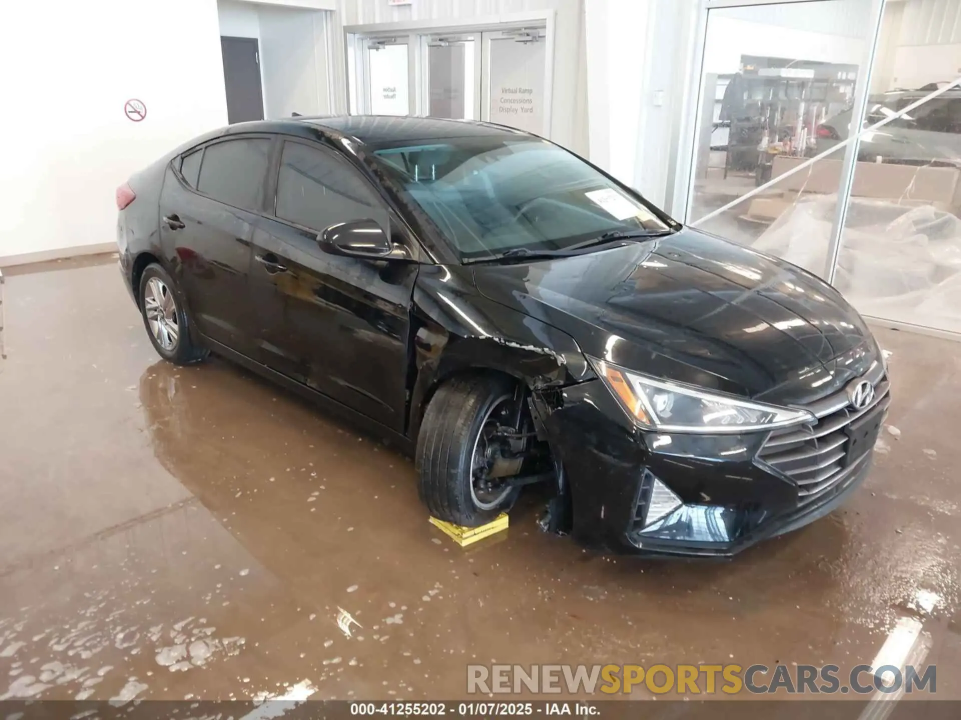 1 Photograph of a damaged car 5NPD84LF3KH405714 HYUNDAI ELANTRA 2019
