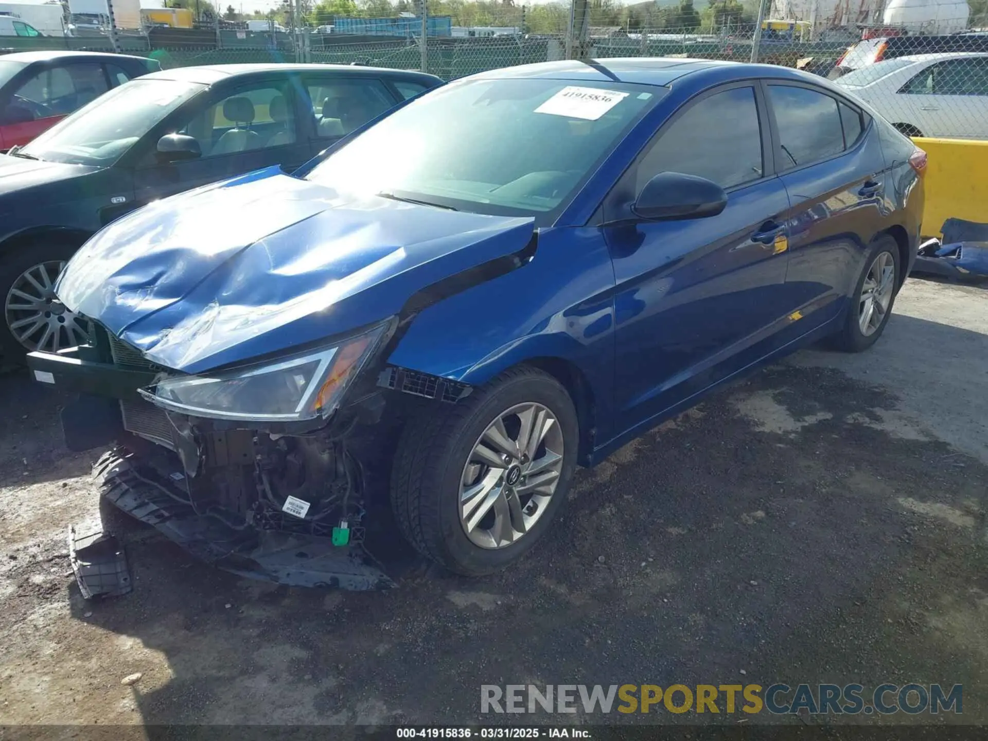 2 Photograph of a damaged car 5NPD84LF3KH419838 HYUNDAI ELANTRA 2019
