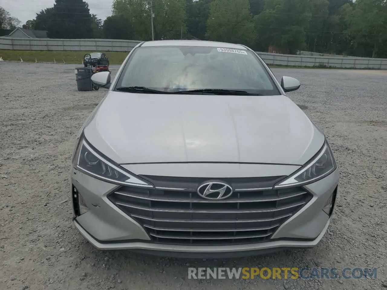 5 Photograph of a damaged car 5NPD84LF3KH437255 HYUNDAI ELANTRA 2019