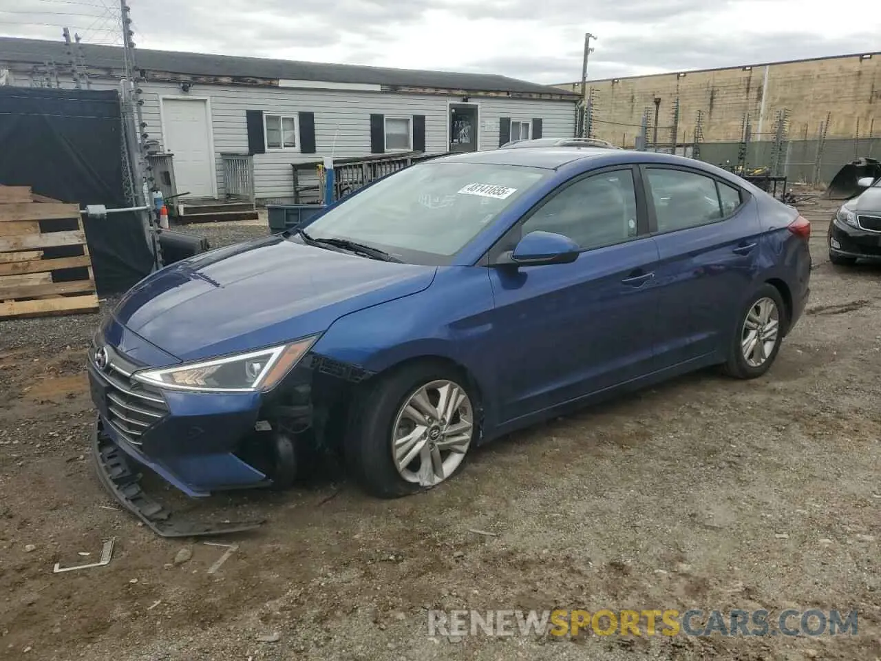 1 Photograph of a damaged car 5NPD84LF3KH443380 HYUNDAI ELANTRA 2019