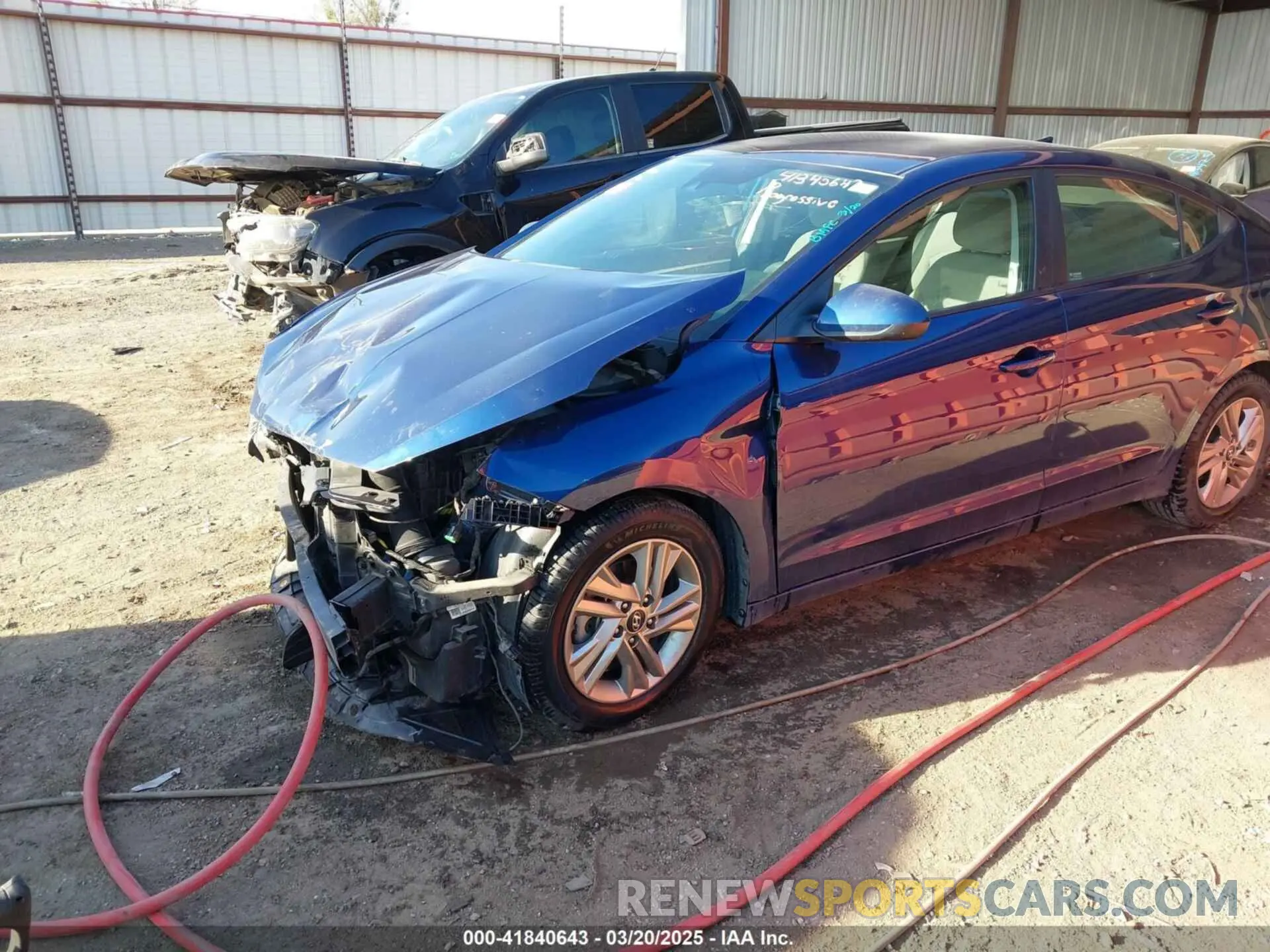 2 Photograph of a damaged car 5NPD84LF4KH412557 HYUNDAI ELANTRA 2019