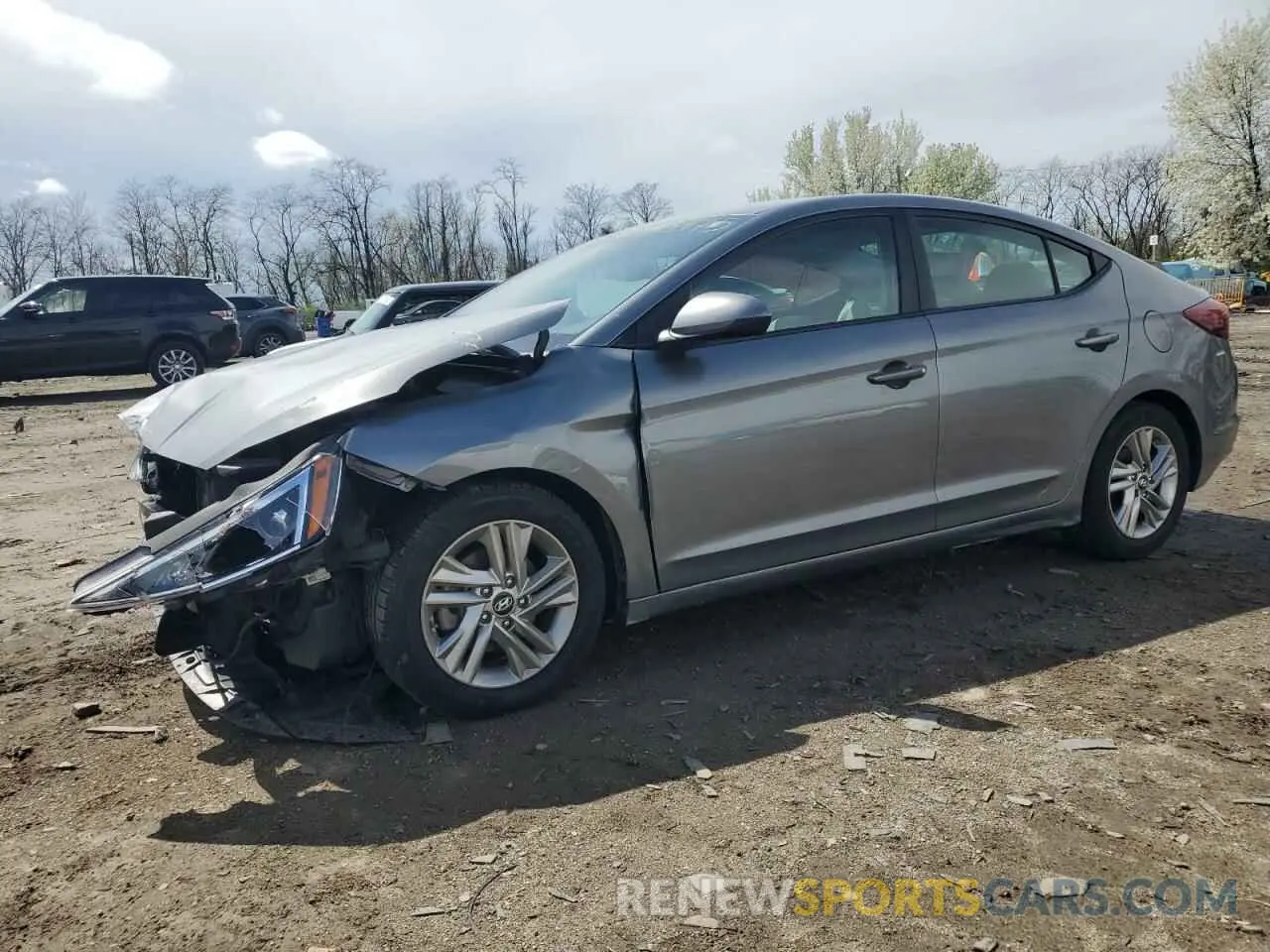1 Photograph of a damaged car 5NPD84LF4KH420528 HYUNDAI ELANTRA 2019