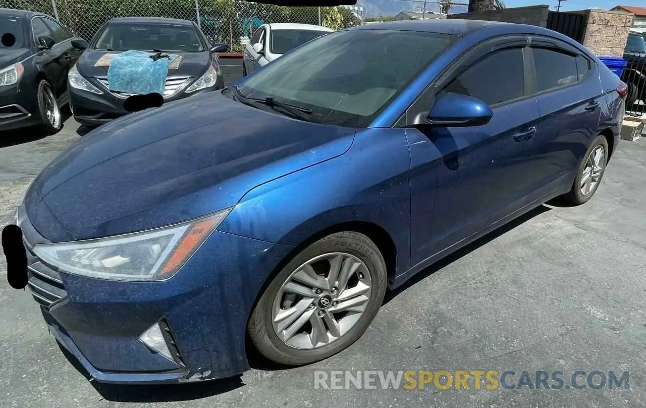 2 Photograph of a damaged car 5NPD84LF4KH424515 HYUNDAI ELANTRA 2019