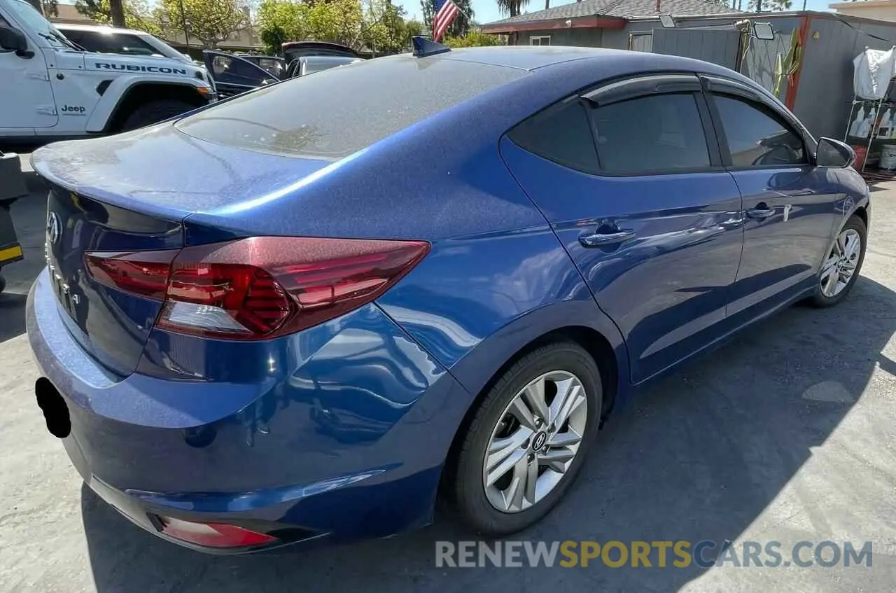 4 Photograph of a damaged car 5NPD84LF4KH424515 HYUNDAI ELANTRA 2019