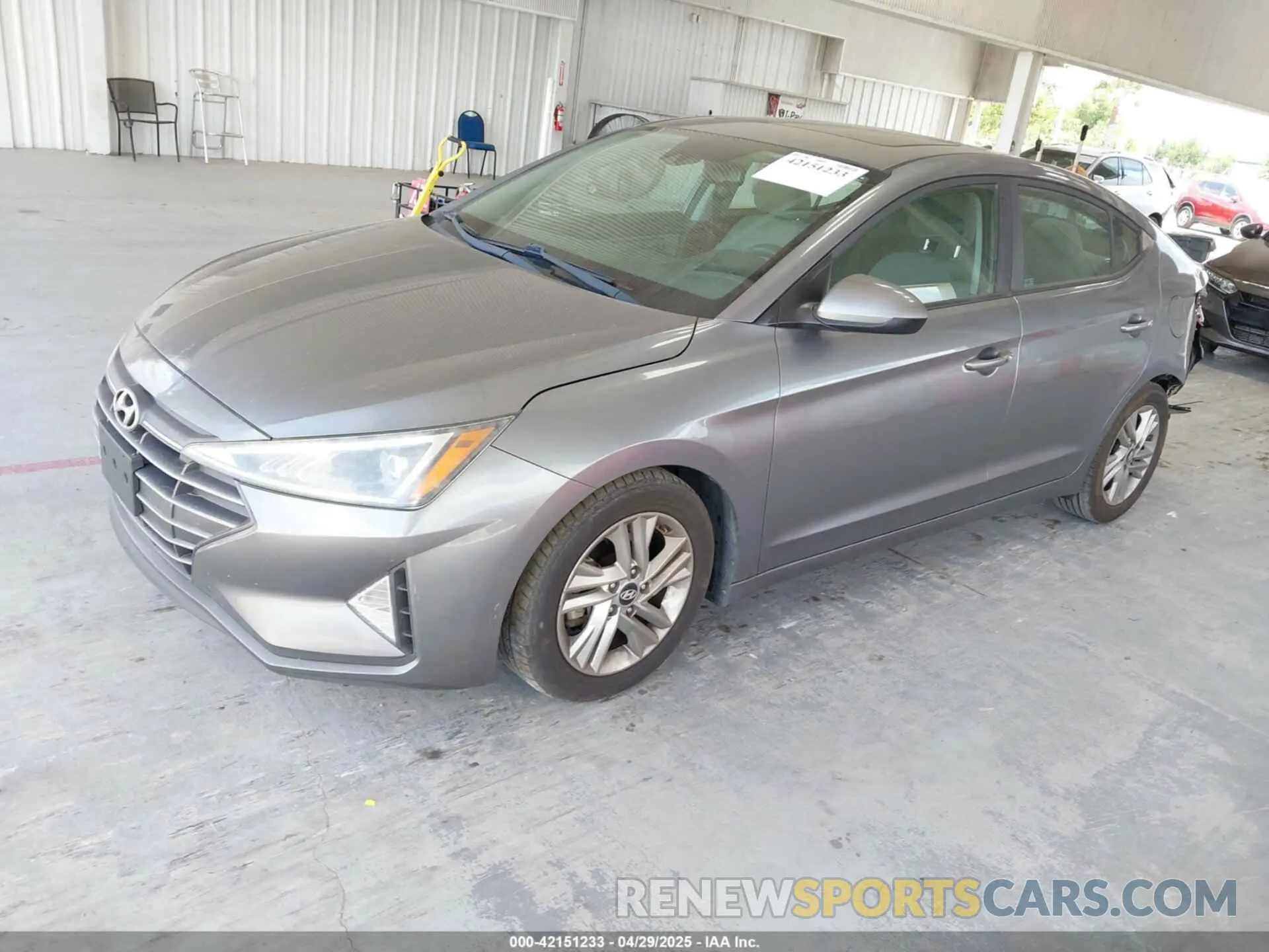 2 Photograph of a damaged car 5NPD84LF4KH425003 HYUNDAI ELANTRA 2019