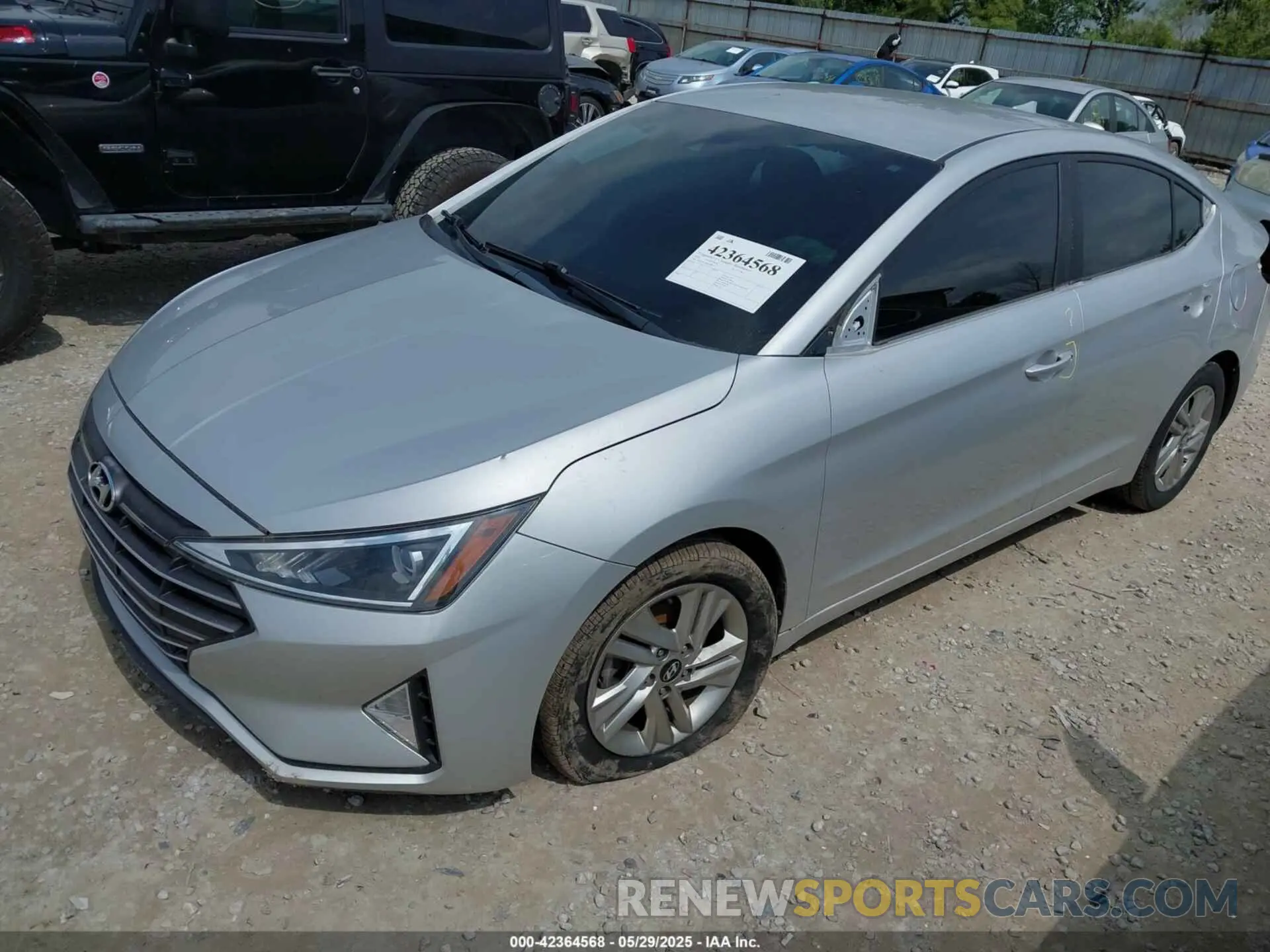 2 Photograph of a damaged car 5NPD84LF4KH426118 HYUNDAI ELANTRA 2019