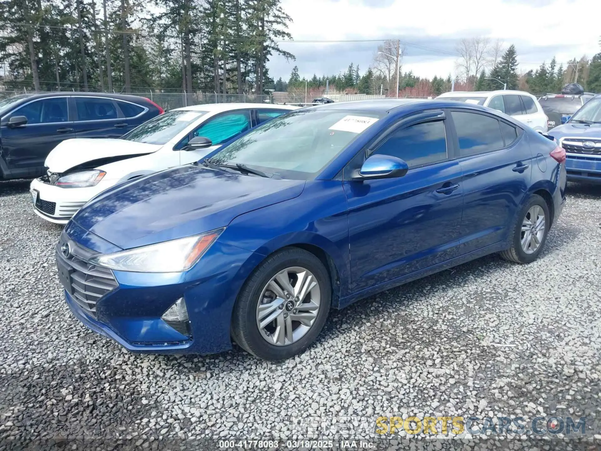 2 Photograph of a damaged car 5NPD84LF4KH435420 HYUNDAI ELANTRA 2019