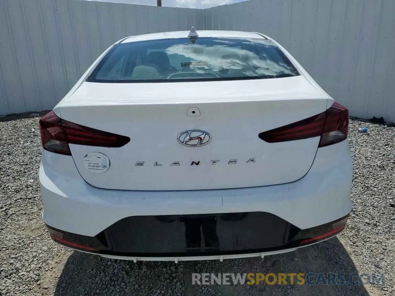 6 Photograph of a damaged car 5NPD84LF4KH435658 HYUNDAI ELANTRA 2019