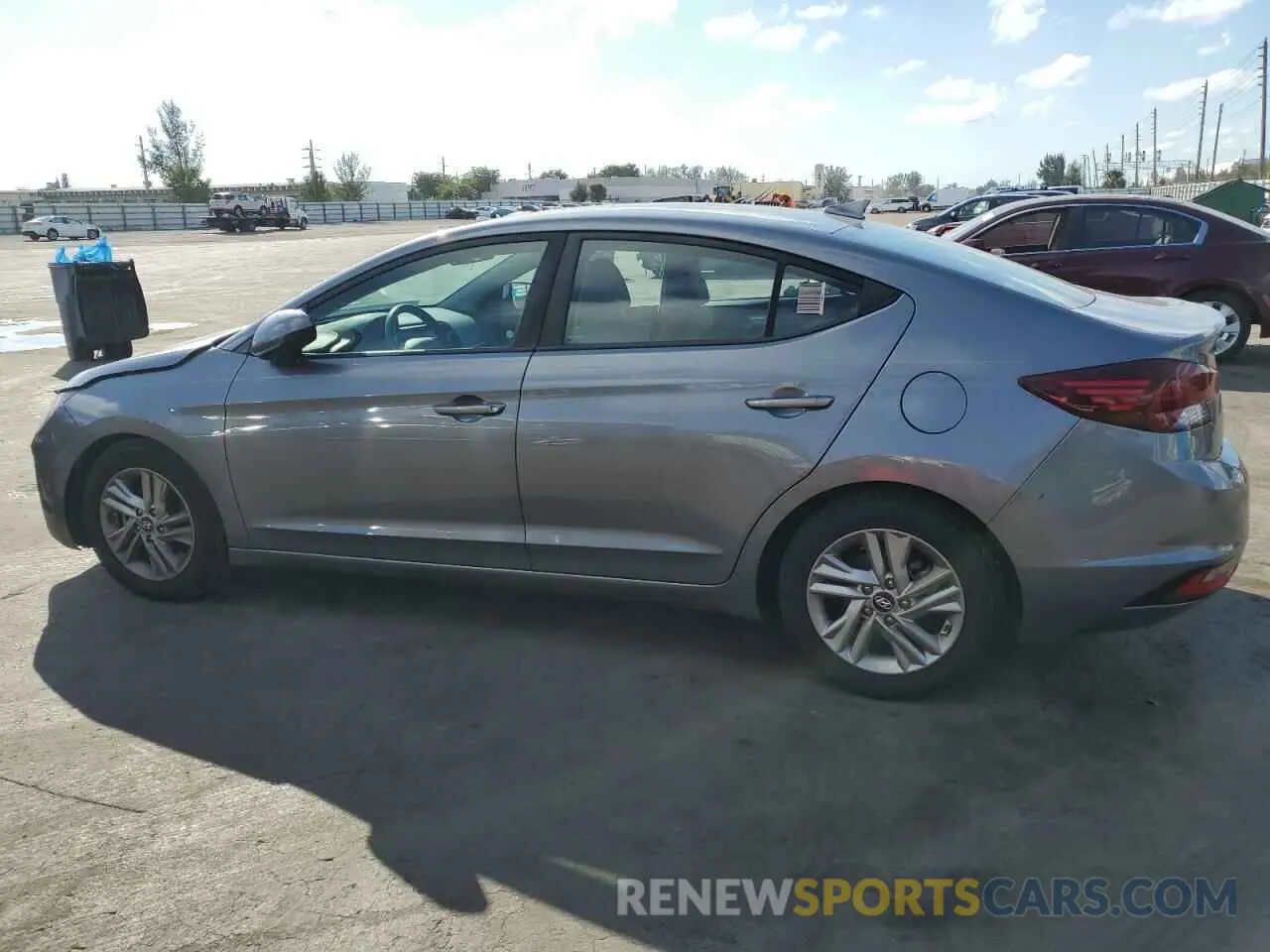 2 Photograph of a damaged car 5NPD84LF4KH442934 HYUNDAI ELANTRA 2019