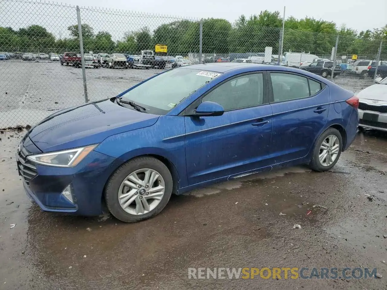 1 Photograph of a damaged car 5NPD84LF4KH466232 HYUNDAI ELANTRA 2019