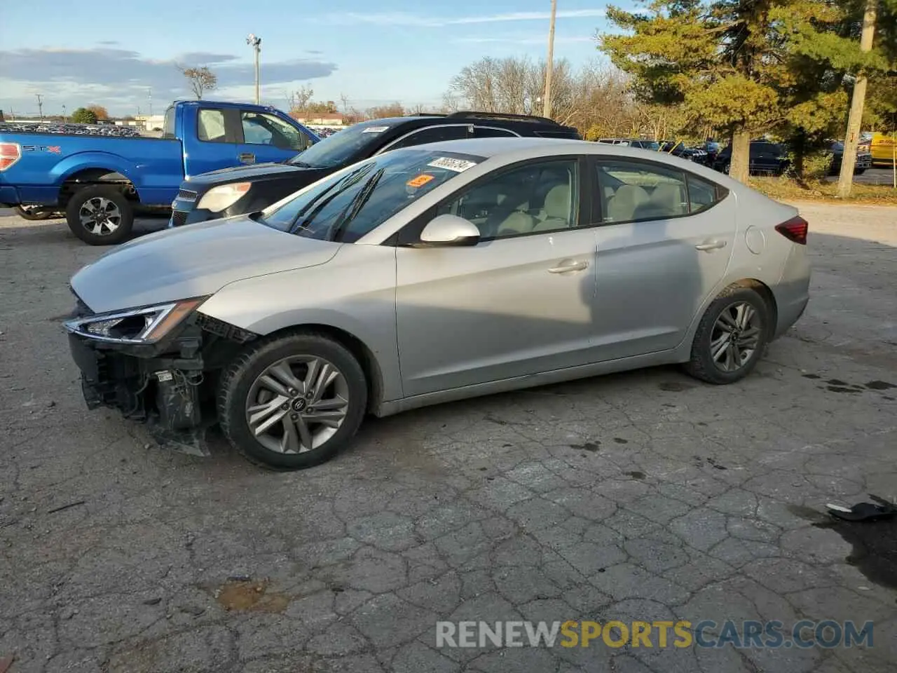 1 Photograph of a damaged car 5NPD84LF4KH484245 HYUNDAI ELANTRA 2019