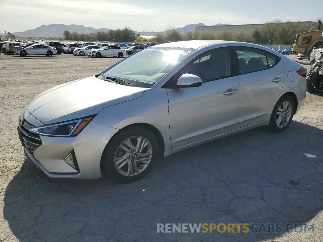 1 Photograph of a damaged car 5NPD84LF5KH407206 HYUNDAI ELANTRA 2019