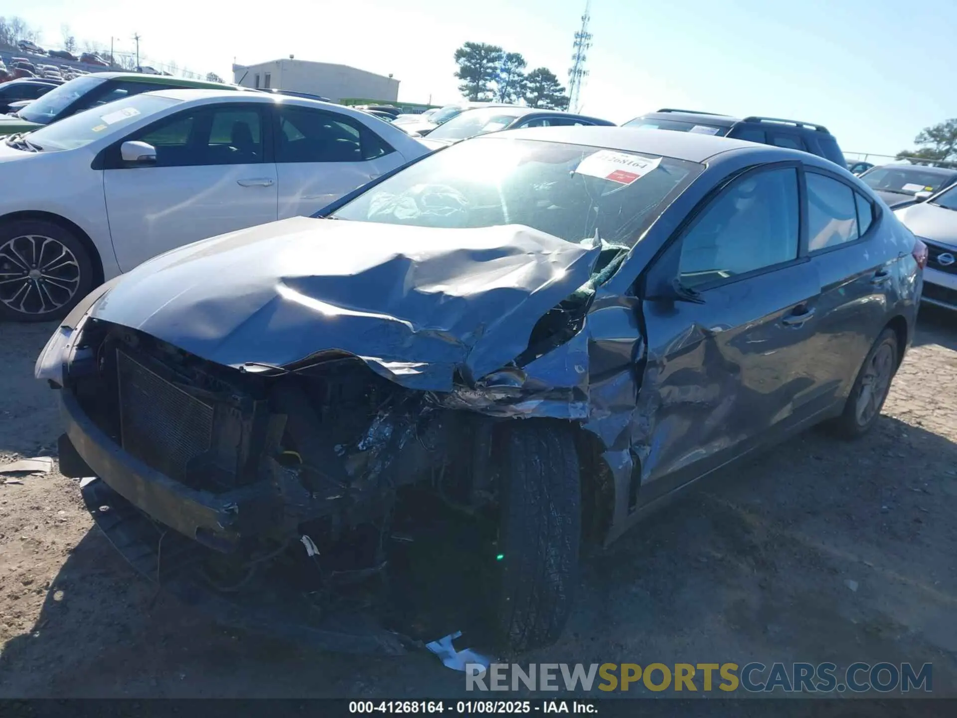 2 Photograph of a damaged car 5NPD84LF5KH420361 HYUNDAI ELANTRA 2019