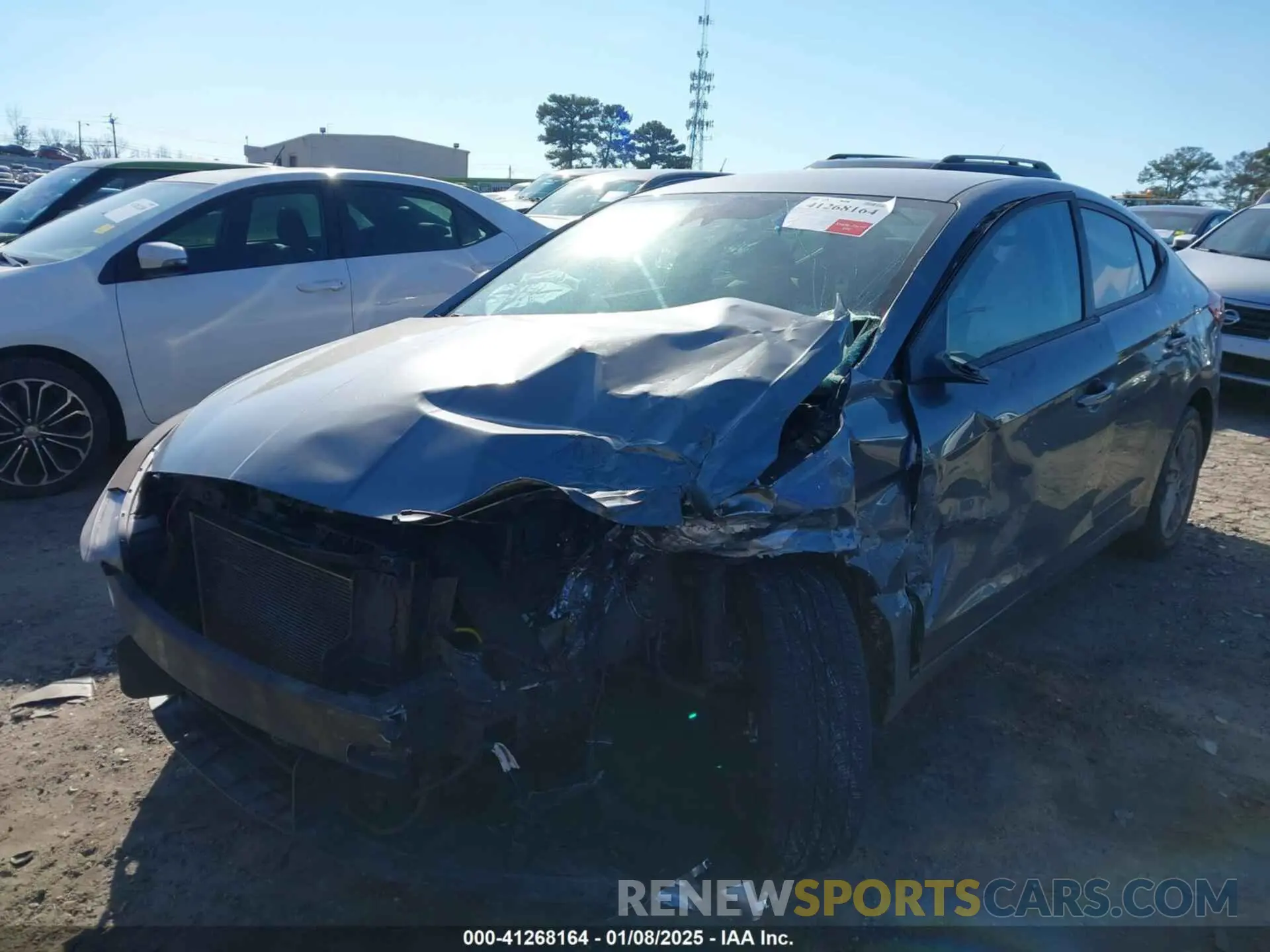 6 Photograph of a damaged car 5NPD84LF5KH420361 HYUNDAI ELANTRA 2019