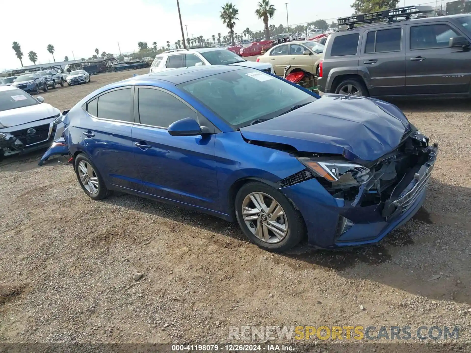 1 Photograph of a damaged car 5NPD84LF5KH434633 HYUNDAI ELANTRA 2019