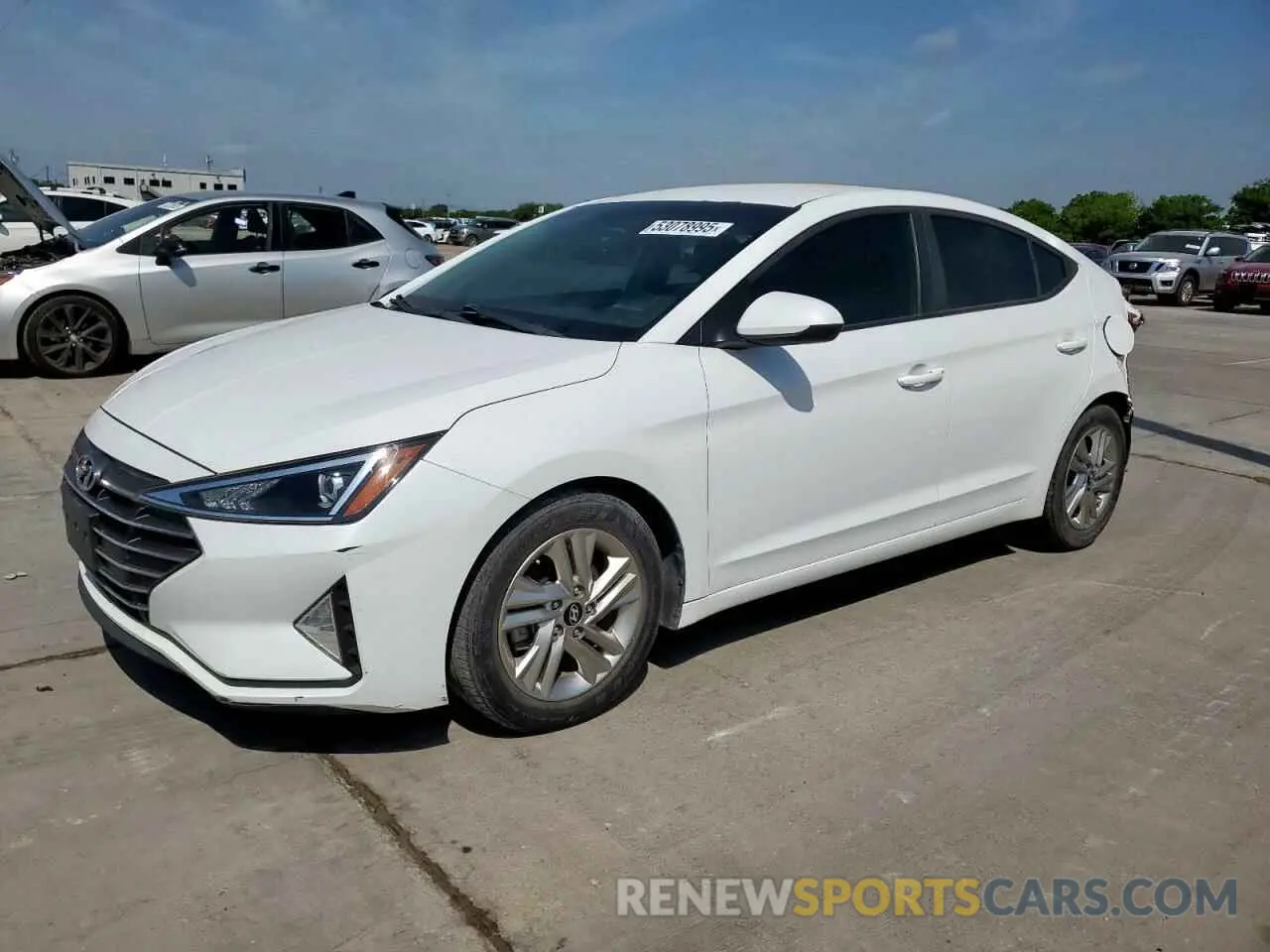 1 Photograph of a damaged car 5NPD84LF5KH437208 HYUNDAI ELANTRA 2019