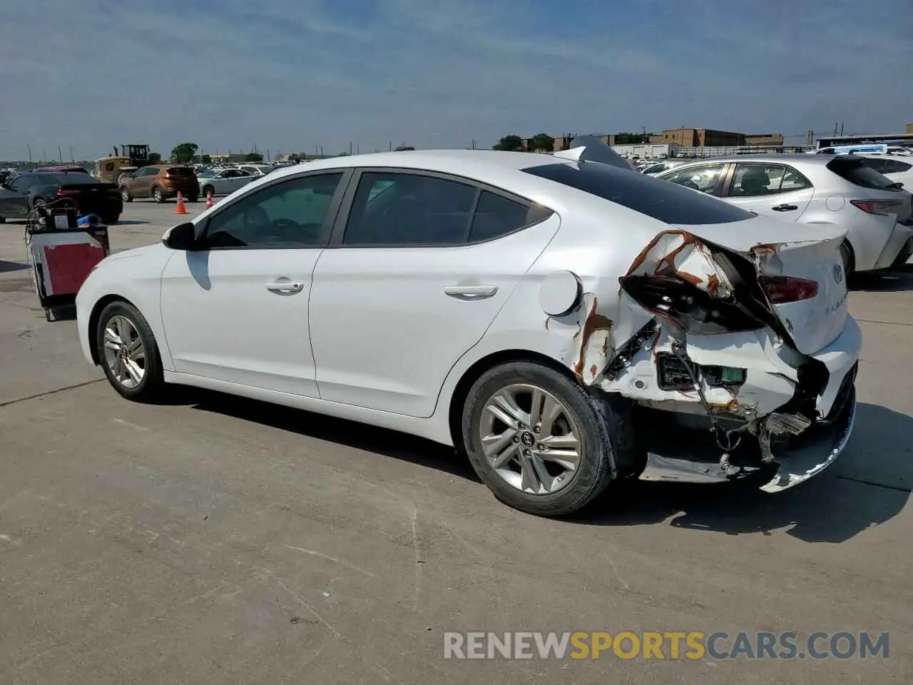 2 Photograph of a damaged car 5NPD84LF5KH437208 HYUNDAI ELANTRA 2019