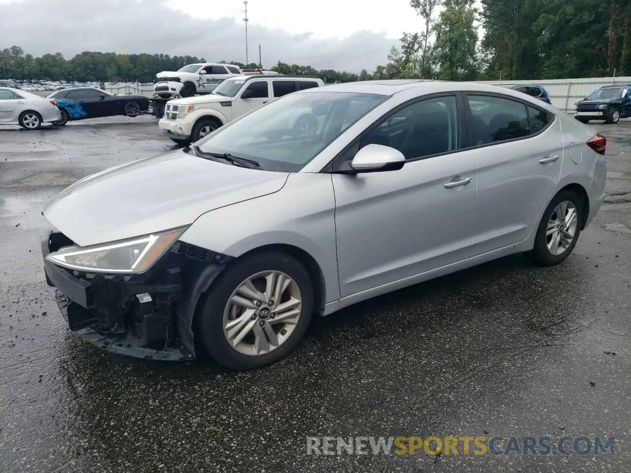 1 Photograph of a damaged car 5NPD84LF5KH440108 HYUNDAI ELANTRA 2019