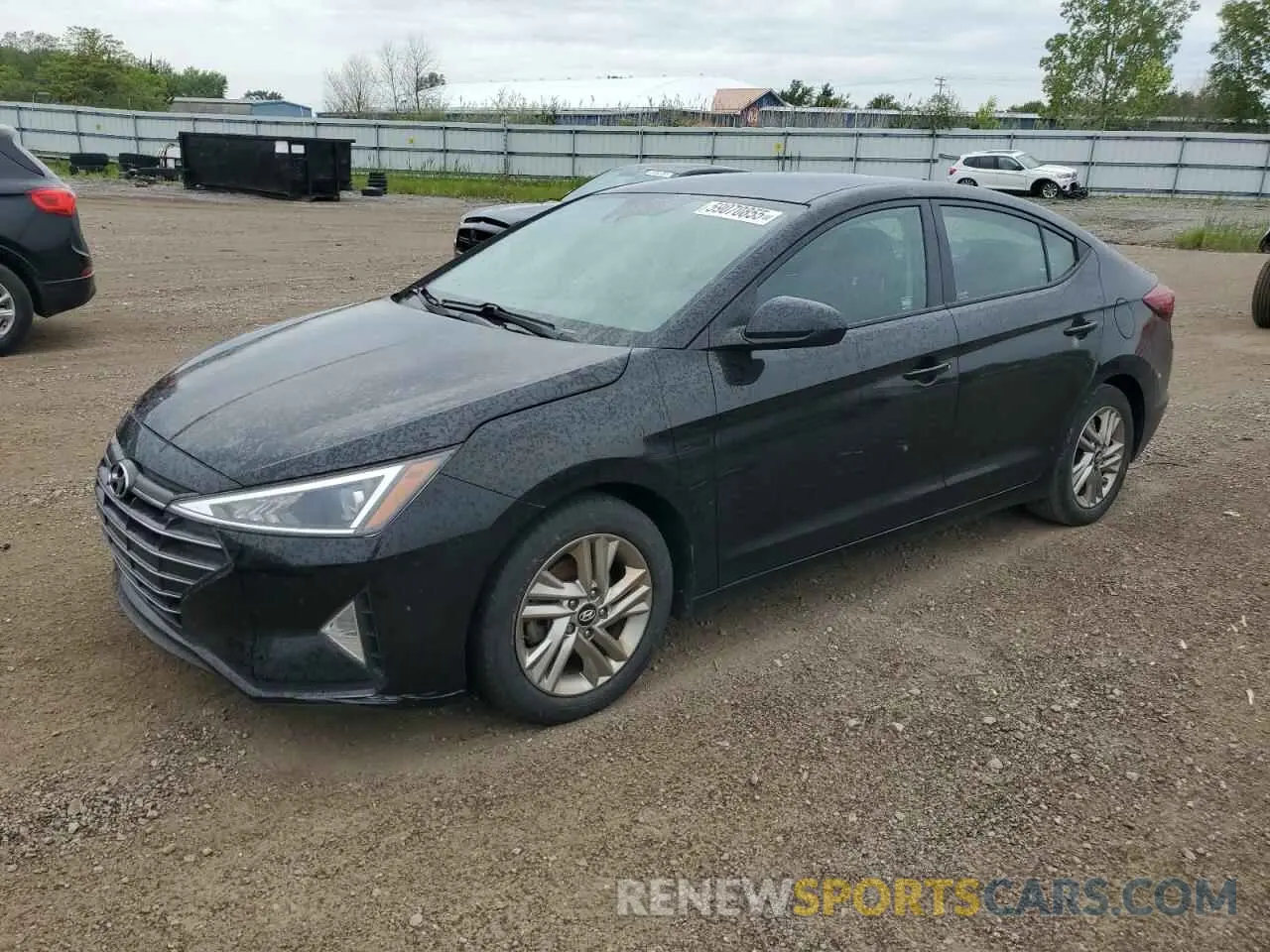 1 Photograph of a damaged car 5NPD84LF5KH444983 HYUNDAI ELANTRA 2019