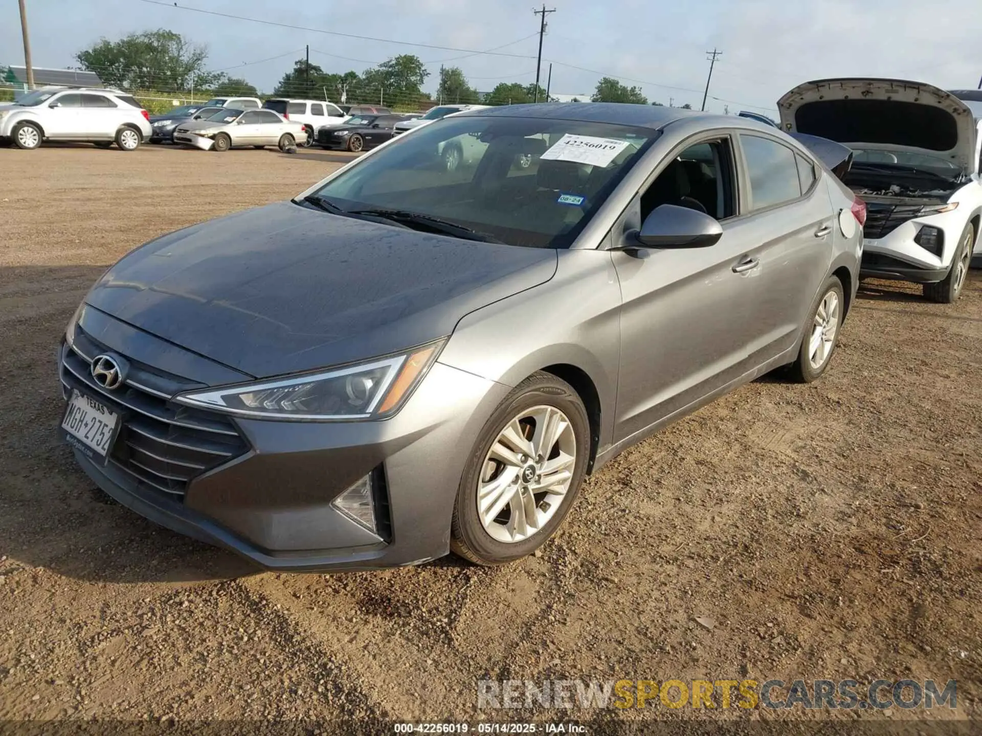 2 Photograph of a damaged car 5NPD84LF5KH476560 HYUNDAI ELANTRA 2019