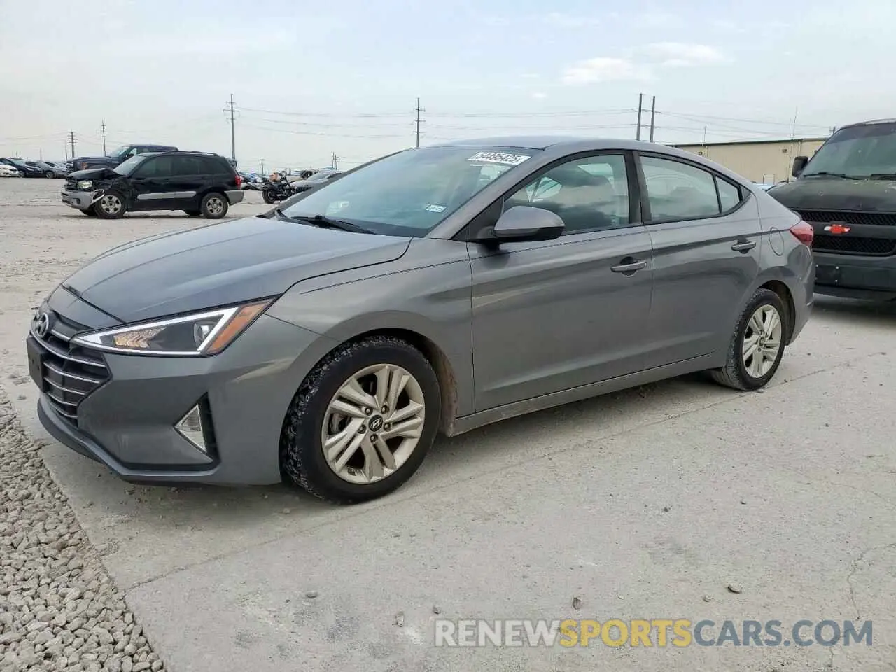 1 Photograph of a damaged car 5NPD84LF6KH404864 HYUNDAI ELANTRA 2019