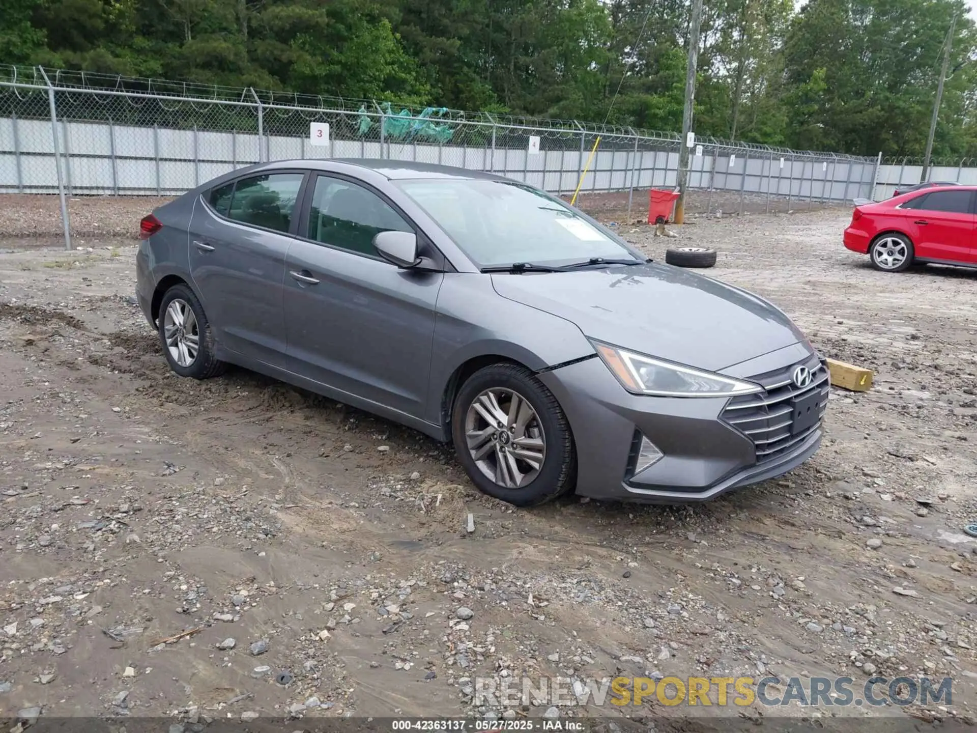 1 Photograph of a damaged car 5NPD84LF6KH429456 HYUNDAI ELANTRA 2019