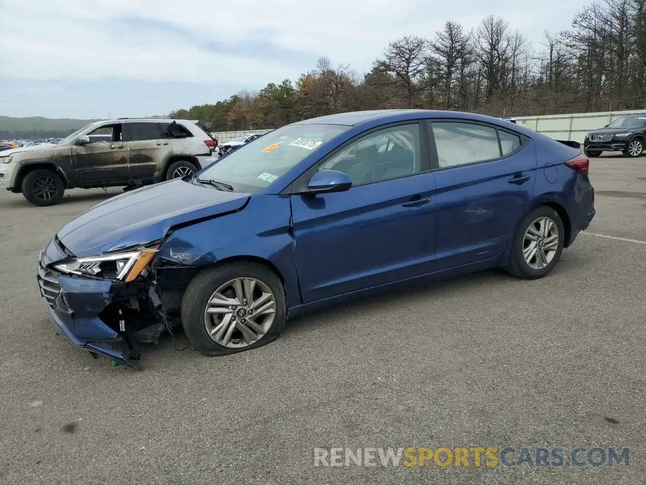 1 Photograph of a damaged car 5NPD84LF6KH429604 HYUNDAI ELANTRA 2019