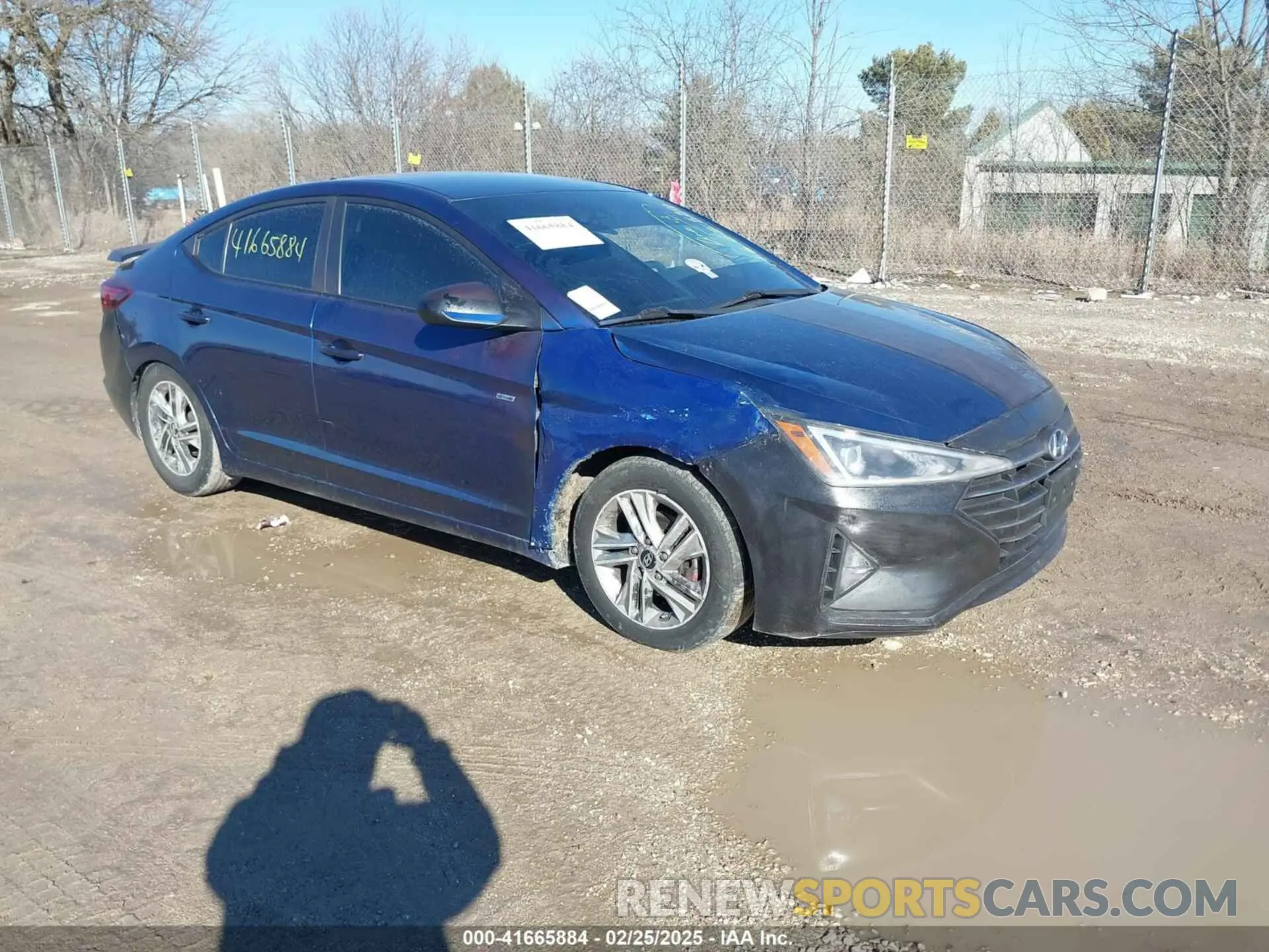 1 Photograph of a damaged car 5NPD84LF6KH434723 HYUNDAI ELANTRA 2019