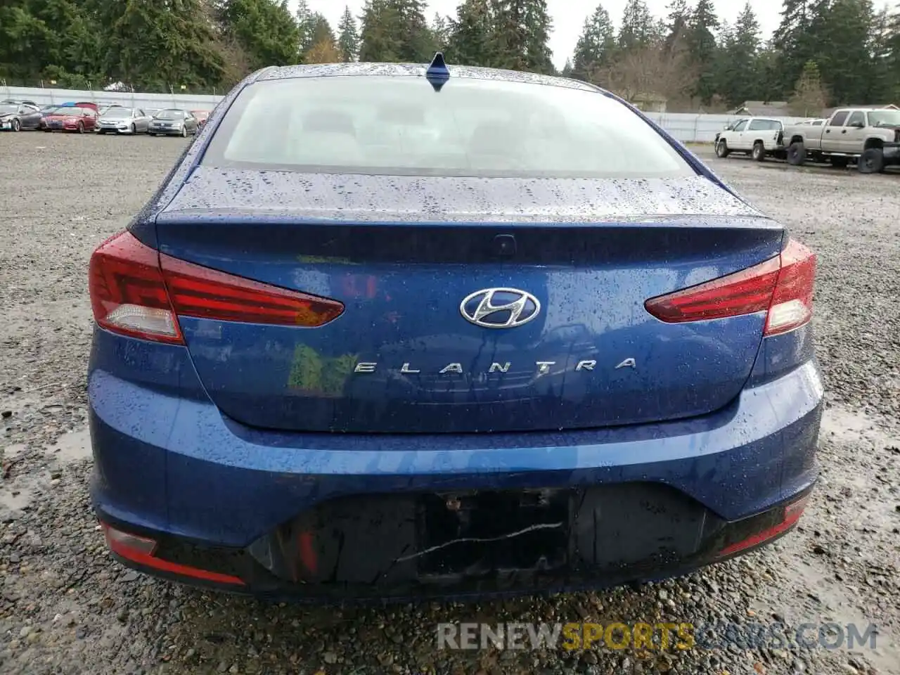 6 Photograph of a damaged car 5NPD84LF6KH442627 HYUNDAI ELANTRA 2019