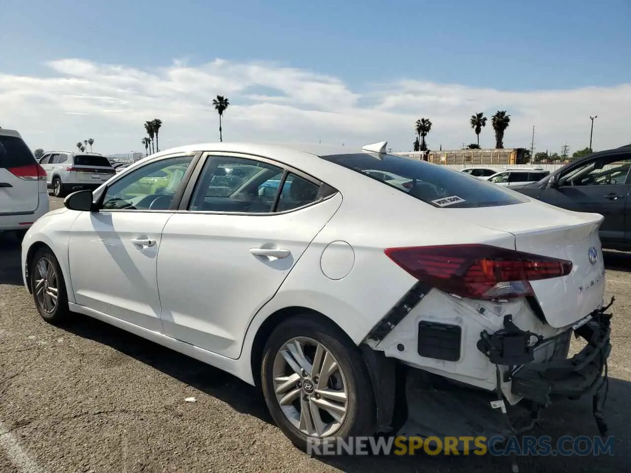 2 Photograph of a damaged car 5NPD84LF6KH458553 HYUNDAI ELANTRA 2019