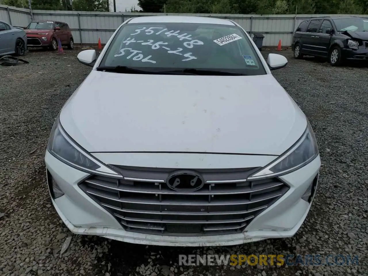 5 Photograph of a damaged car 5NPD84LF6KH473019 HYUNDAI ELANTRA 2019