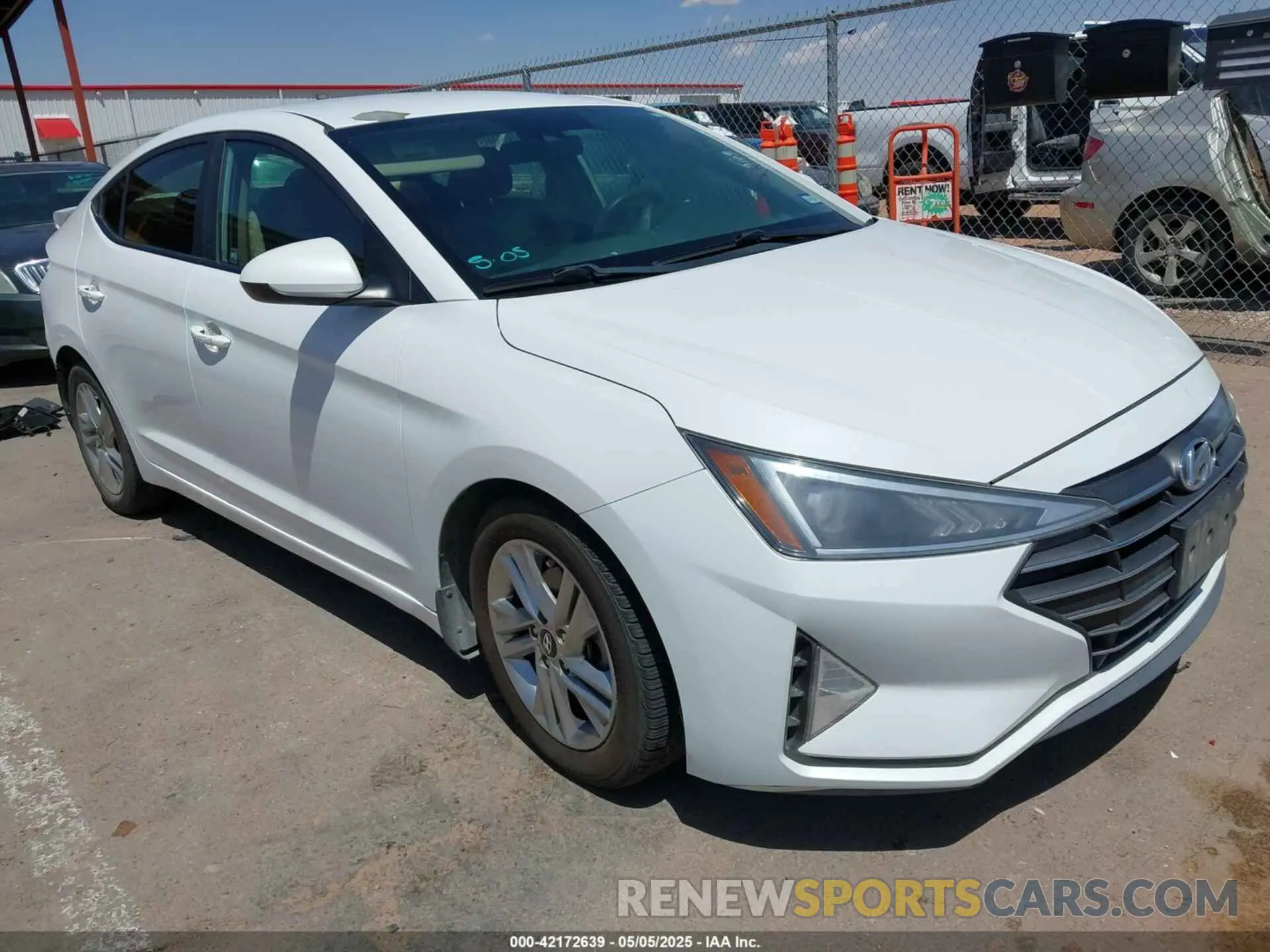 1 Photograph of a damaged car 5NPD84LF6KH476759 HYUNDAI ELANTRA 2019