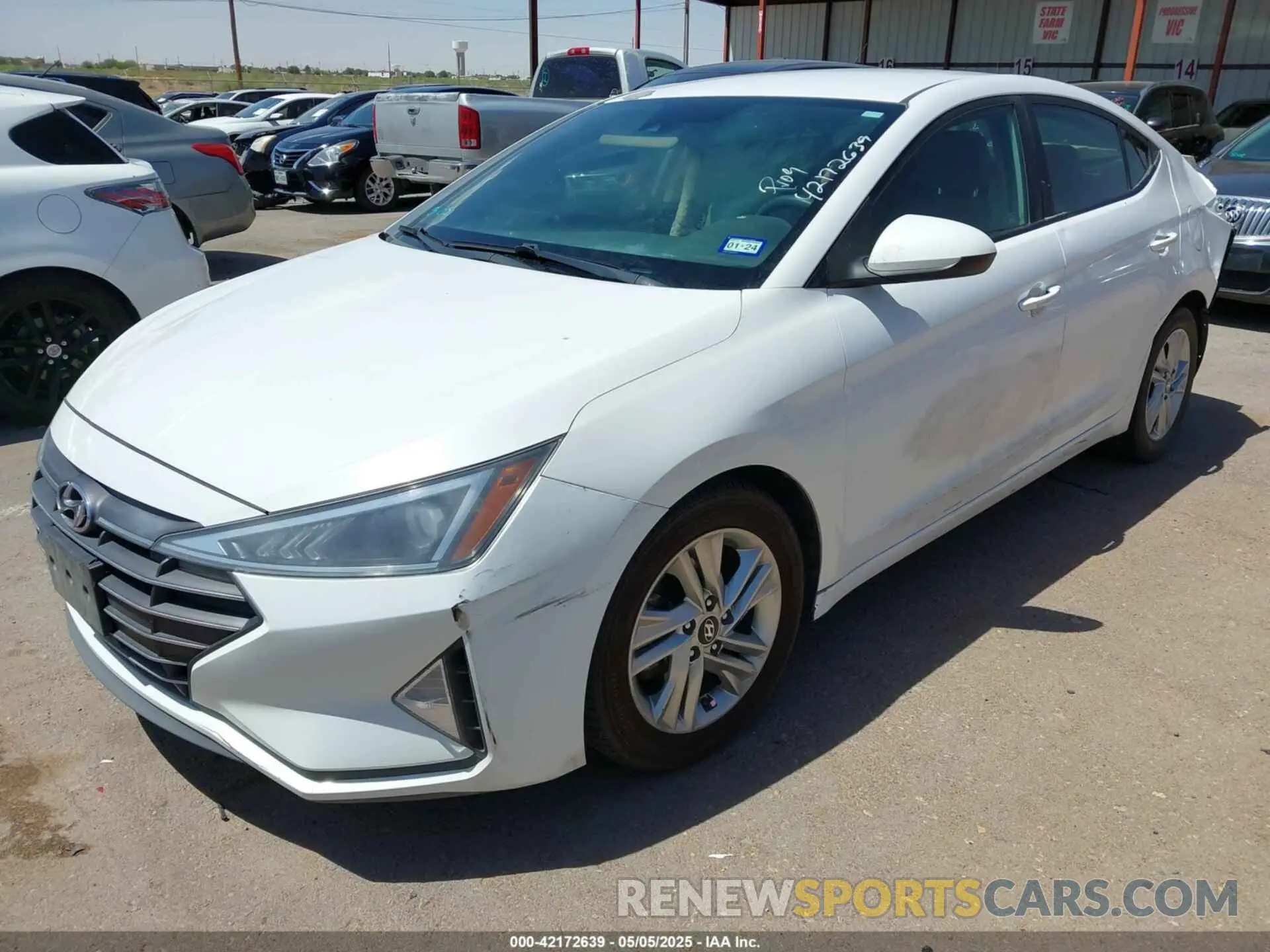 2 Photograph of a damaged car 5NPD84LF6KH476759 HYUNDAI ELANTRA 2019