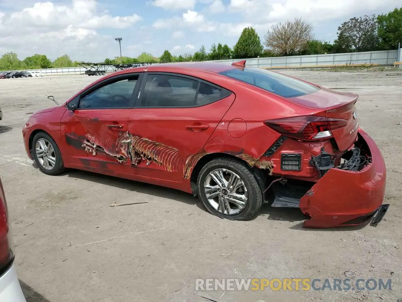 2 Photograph of a damaged car 5NPD84LF6KH477507 HYUNDAI ELANTRA 2019